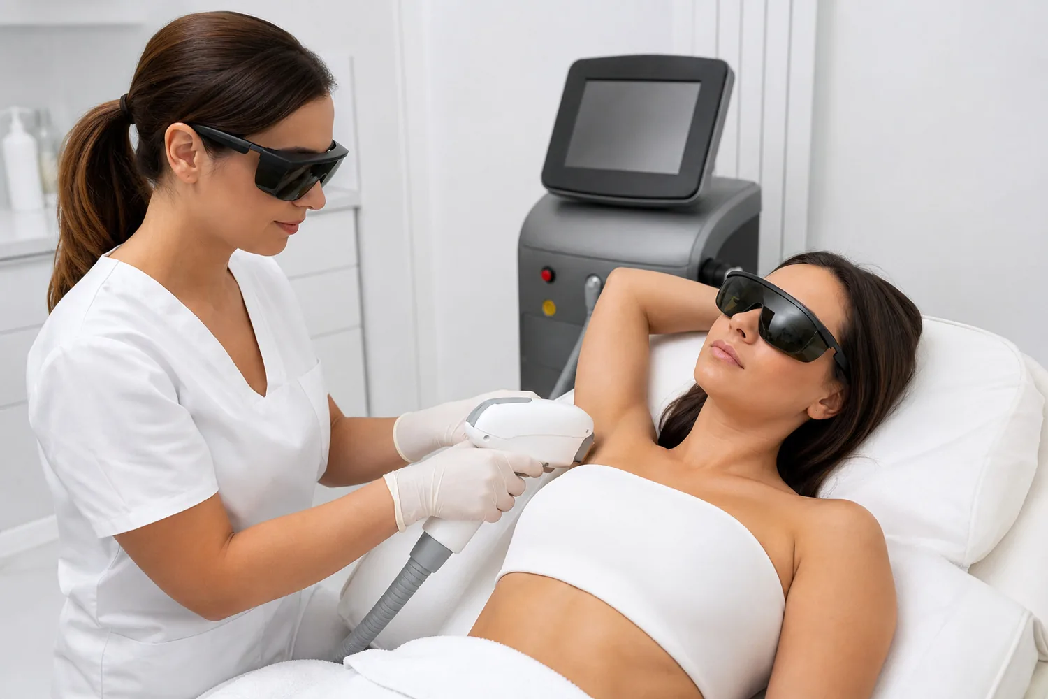 Laser hair removal treatment